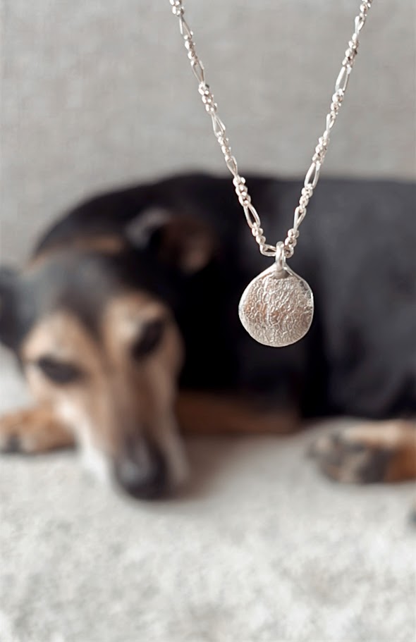 Afdrukjuweel ketting afdrukjuweel - neusafdruk of pootafdruk hond