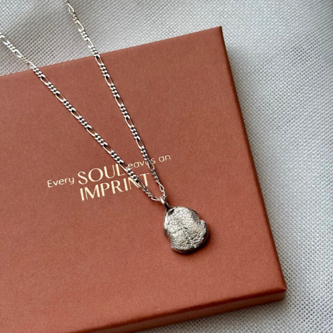 Afdrukjuweel ketting - neusafdruk hond