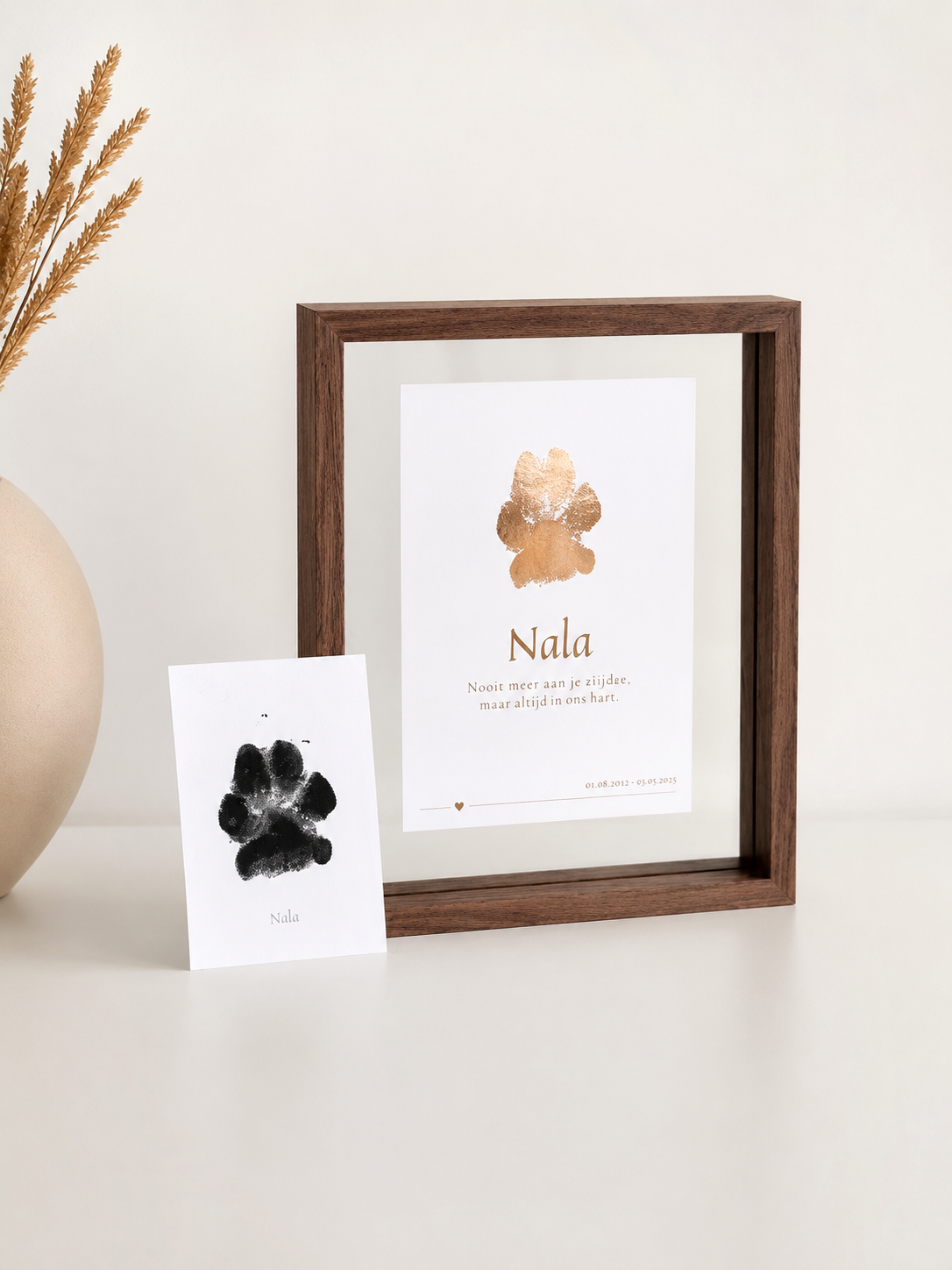 Folieprint - poot afdruk - hond - soul imprint